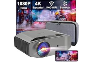 Artlii Energon2 4K WiFi Bluetooth Projector, 1080P Native Home Theater Videoprojector, Dolby Audio, 5.1 Bidirectional Bluetooth, Home Porjector Bedroom