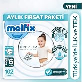 Molfix Premium Aylık Fırsat Paketi 6 Beden 102 Adet