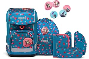 ‎ERGOBAG ergobag cubo Light Set ergonomischer Schulrucksack, extra leicht, Set 5-teilig, 780 g