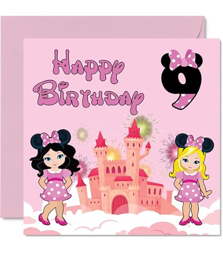 Twizler Geburtstagskarte Zum 9. Geburtstag – Lustiger Witz Mit Schlange, 15,5x15,5 Cm, Inkl. Umschlag