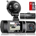 Caméra Voiture Abask Dual 1080P - 310° Grand Angle - Capteur G - Carte SD 32G - Vision Nuit - Parking