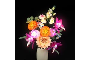 LIGHTAILING Zestaw świateł Lego-10342 Fantasy Bukiet Kwiatów w Różowym - Zestaw oświetlenia LED kompatybilny z klockami Lego Building Model - Model nie jest dołączony