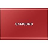 Samsung T7 Portable SSD - 2 TB - USB 3.2 Gen.2 External SSD - Metallic Red (MU-PC2T0R/WW)