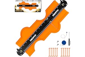 DODOWIN Connectable Contour Gauge Profile Tools 3 Size, Laminate Floor Shape Measuring Tools, Profile Gauge Tools, Mens Him Gifts for Christmas, Stocking Fillers for Dad Grandad Husband