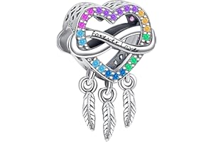 BIZK Damen Urlaub Charm Anhänger für Armband 925 Sterling Silber Charm Bead Pendant für Europäische Armbänder und Halsketten