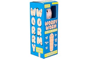 Gift Republic Worry Worm Stress Reliever – Squishy Willy Worm-Shaped Fidget Toy for Adults | Soft & Squeezable Anxiety Relief | Funny Gift for Work & Home