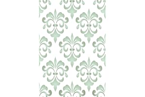 Stencil damascato stratificato, 11,43 x 16,51 cm – Stencil Company Original Flower Stencil Mask utilizzare per aggiungere texture, design e accenti a sfondi misti