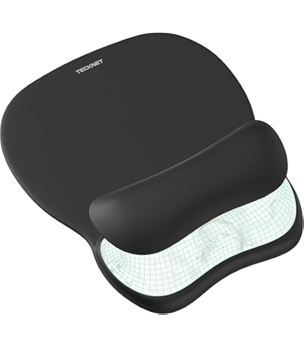 Ergonomische muismat Lycra stof, MP50-zwart