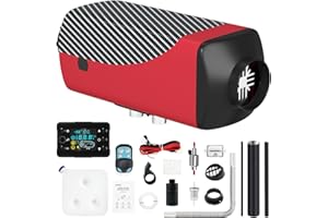 LIKACI Diesel Luft Auto Parkplatz Heizung 5KW-8KW 12V/24V Tragbare Diesel Heizung mit verbessertem LCD-Schalterdisplay und Fernbedienung, Schnelles Aufheizen, für Wohnmobil, Garage, Autoanhänger