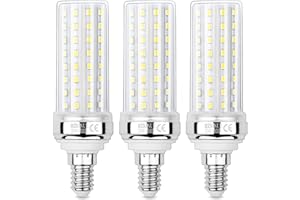HZSANUE E14 żarówki LED Kukurydziane 20W, 6000K światło Dzienne Białe, 2200 lm, małe żarówki śrubowe Edisona, 150W Odpowiednik żarówek żarowniczych, Opakowanie 3 szt