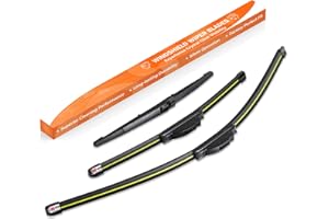 GEARCELL Front + Rear Wiper Blade Set Compatible With HYUNDAI TUCSON SUV Jun 2015 to Dec 2020