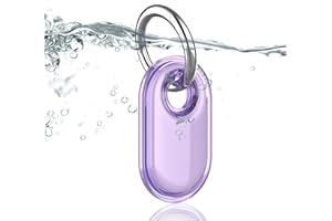 Dingfeiyu Portachiavi per Samsung Galaxy SmartTag2, Localizzatore di Chiavi SmartTag2 Portatile per Zaini e Animali Domestici, Custodia Anti-graffio (Viola)