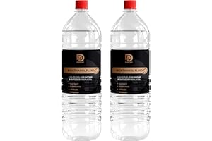 PRIMES DIY 2 Litre Premium Bioethanol Fuel for Fire Place Clean Burning High Purity Bio Ethanol Liquid Fuel for Fire Pits Burners and Stoves Indoor and Outdoor Use Eco Friendly Bioethanol Fuel Liquid