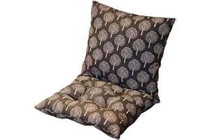 PING BU Cuscino per sedia spesso 8 cm, con schienale basso, cuscino per sedia da giardino, sdraio, ufficio, sala da pranzo (40 x 40 cm, K)