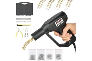NUZEKY 150W Kunststoff Schweißgerät - Auto Stoßstange Reparatur Set mit 1000PCS Schweißnagel - Kunststoff Schweißen Maschine 220V Plastic Welding Gun Schweißen Maschine für Instandsetzung Kunststoffteilen