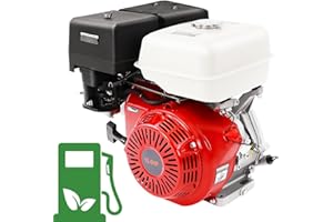 WSIKGHU Benzinmotor 15 PS Standmotor Kartmotor Industriemotor mit 25 mm Ø Welle 4-Takt Motor 420CC 9700W Luftgekühlter Viertaktmotor