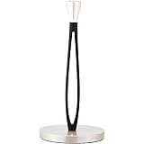 AmazonBasics Vertical Paper Towel Holder with Edges for Easy Tearing - 34.29 Centimeters, Black