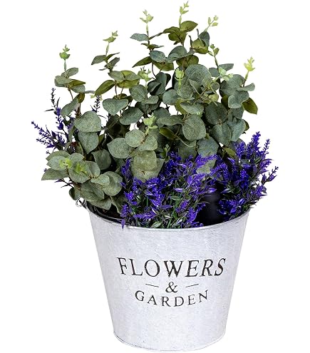 Zink Pflanzgefäß Mit Schriftzug „Home & Garden“ – Weiß Oder Schwarz, Für Innen & Außen