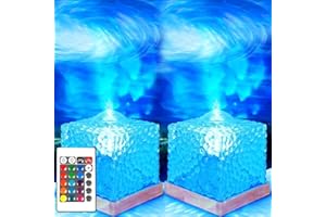 YeahBoom Ocean Lampe LED,16 Farben RGB Wasserwellen Lampe,Aurora Light mit Fernbedienung,LED Sternenhimmel Projektor für Zimmer Schlafzimmer Deko,Kinder Geschenk