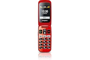 Emporia One, V200_001 - Telefon Komórkowy, 2,4", Czarny/Czerwony