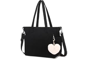 Makukke Cord Tote Bag Tasche Damen Umhängetasche Groß Shopper Tasche Handtasche Schultertaschen für Arbeit Büro Reisen Einkaufen Schule