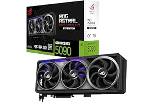 ‎ASUS ASUS ROG Astral GeForce RTX 5090 32GB OC Edition GDDR7 BTF Quad-Fan Gaming Grafikkarte (Nvidia Blackwell FP4 & DLSS 4, GC-HPWR Adapter Standard- & BTF-Mainboards, ROG-ASTRAL-RTX5090-O32G-BTF-GAMING)