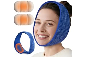 comfheat Face Heating Pad for TMJ Pain Relief, Moist Heat Microwaveable Heated Wrap for Jaw, Wisdom Teeth Recovery, Reducing Symptoms of Jaw Clicking, Relaxing Face Muscles, Oral Facial Surgery