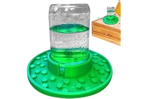 WHNBUIJ Bee Water Feeder - Bee Water Basin, Mason Jar Bee Feeder | Efficient Honey Bee Canning with Round Try, Bee Hydration Station Device, Bee Liquid Dispenser, Mason Jar Sugar Water Feeder for Bees
