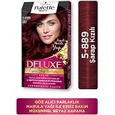 Palette Deluxe 5-889 Şarap Kızılı Sa&ccedil; Boyası