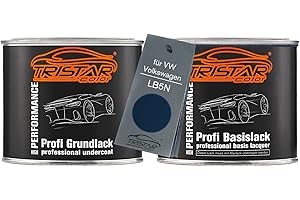 TRISTARcolor Vernice per auto Kit barattolo pronto all’uso per VW/Volkswagen LB5N Azul Indigo Perol. Vernice di fondo vernice di base 1,0L