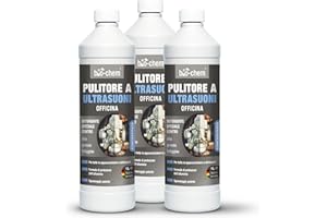 BIO-CHEM CLEANTEC Bio-Chem - Detergente ad ultrasuoni per officina 3L concentrato - Uso professionale in officine e industrie - Prodotto per carburatori, parti meccaniche, componenti elettronici