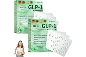 TOPWAL Croaie Highly Concentrated 3-in-1 Capsules, Croaie GLP-1 Capsules, Advanced GLP-1 Capsules, CroaieEssence Liquid Capsules, NAD+ Capsules Serum, Natural Ingredients, for All Body Types (2)