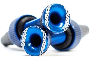 PMP - Válvulas Tubeless en Ergal CNC 50 mm de Longitud, Ideal para MTB. Tipo Presta, con Arandela Sobredimensionada y Color Anodizado, Ligeras y Resistentes.