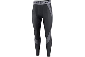 AMZSPORT Leggings Compression Cool Dry Pantalons de Sport Collants de Gymnastique Nouveau Génération
