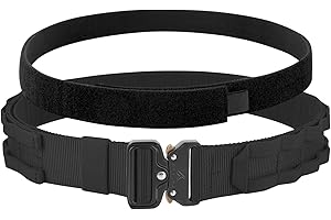 KRYDEX GEAR Taktischer Gürtel mit Schnellverschluss 1,75 Zoll Taktischer Gürtel mit 1,5 Zoll Innengürtel Militär Schwerlast Molle Gürtels Arbeitsgürte Hochleistungsgürtel für Herren