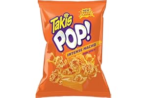 HEART FOR CARDS Takis Pop Intense Nacho Palomitas de maíz - Paquete de 56 g + Heartforcards Protección de envío