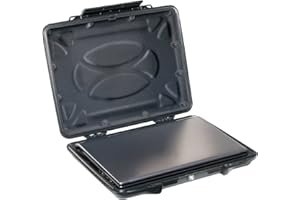 PELICAN Peli 1085 Hartschalenkoffer mit Schaumstoff, Schwarz