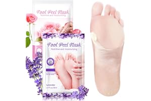 nailgeler 2 Pares Mascarilla Pies Exfoliante, Máscara Pies Peeling, Quitar Piel Muerta y Callos, Pedicura para Pies para Mujeres y Hombres (Morado)