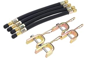 ENET - Estensione valvola per pneumatici, tipo flessibile, 210 mm, gomma