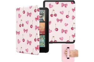MoKo Case for 7" Ebook Reader(12th Gen 2024) and E-Reader, Cherry Bow