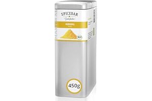 ‎SPICEBAR GEWÜRZKÜCHE Spicebar Kurkuma Pulver gemahlen - 450 Gramm in Aromadose - Curcuma Gewürz in Premium Bio Qualität