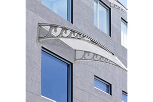 YJIIJY Pensilina Tettoia per Porta, in Alluminio, Tenda da Veranda Pensilina, per Porta o Finestra per Esterno, Disponibili in Diverse Misure (80 x 240 CM)