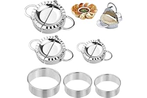 JIASHA Zestaw 6 foremek do wycinania ravioli ze stali nierdzewnej, do ravioli, ravioli, do robienia ravioli, ravioli