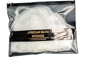 HUYERUIE African Net Badeschwamm - African Body Peeling Mesh | African Peeling Mesh | Glatterer Mesh Back Scrubber | Net Shower Body Scrubber | Afrikanisches Schwammnetz | Str