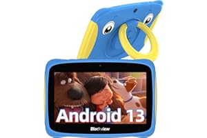 ‎BLACKVIEW Blackview Tab 3 Kids Tablet Android 13 Kinder Tablet 7 Zoll Display 4GB RAM 32GB ROM, 3280mAh, Tablet für Kinder mit Tragbarem Griff und Sturzsicherer Hülle Vorinstalliertes iKids/Google Play