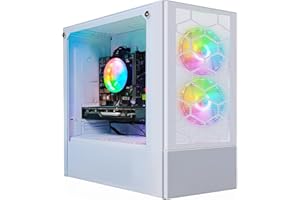 STGsivir PC Gamer Fixe,Ordinateur Gaming,Ryzen 5 3400G up to 4.2Ghz,16Go DDR4,512Go SSD,WiFi 6,BT5.0,Ventilateur RGB x3,Windows11 Pro