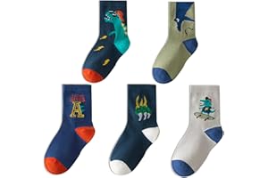 QIYIENDIAN 5 paia di calzini caldi e accoglienti per bambini, ragazzi e ragazze da 1 a 10 anni.