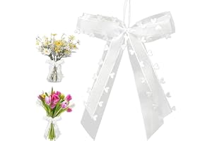 30 PCS Noeud Voiture Mariage,Noeuds Mariage Voiture pour Décoration de Mariage,Voiture,Décoration De Fête,Sacs à Bonbons