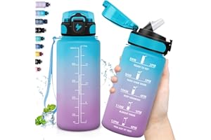 Grsta Trinkflasche, 500ml Trinkflasche Kinder, Trinkflasche mit Strohhalm, Auslaufsicher, Trinkflasche für Kohlensäurehaltige Getränke, Leicht zu Reinigen, Wasserflasche für Schule, Fahrrad, Gym