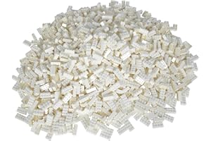 Simba 104118930 - Blox, 500 białych klocków dla dzieci od 3 lat, 8 sztuk, w kartonie, w pełni kompatybilne z wieloma innymi producentami, białe